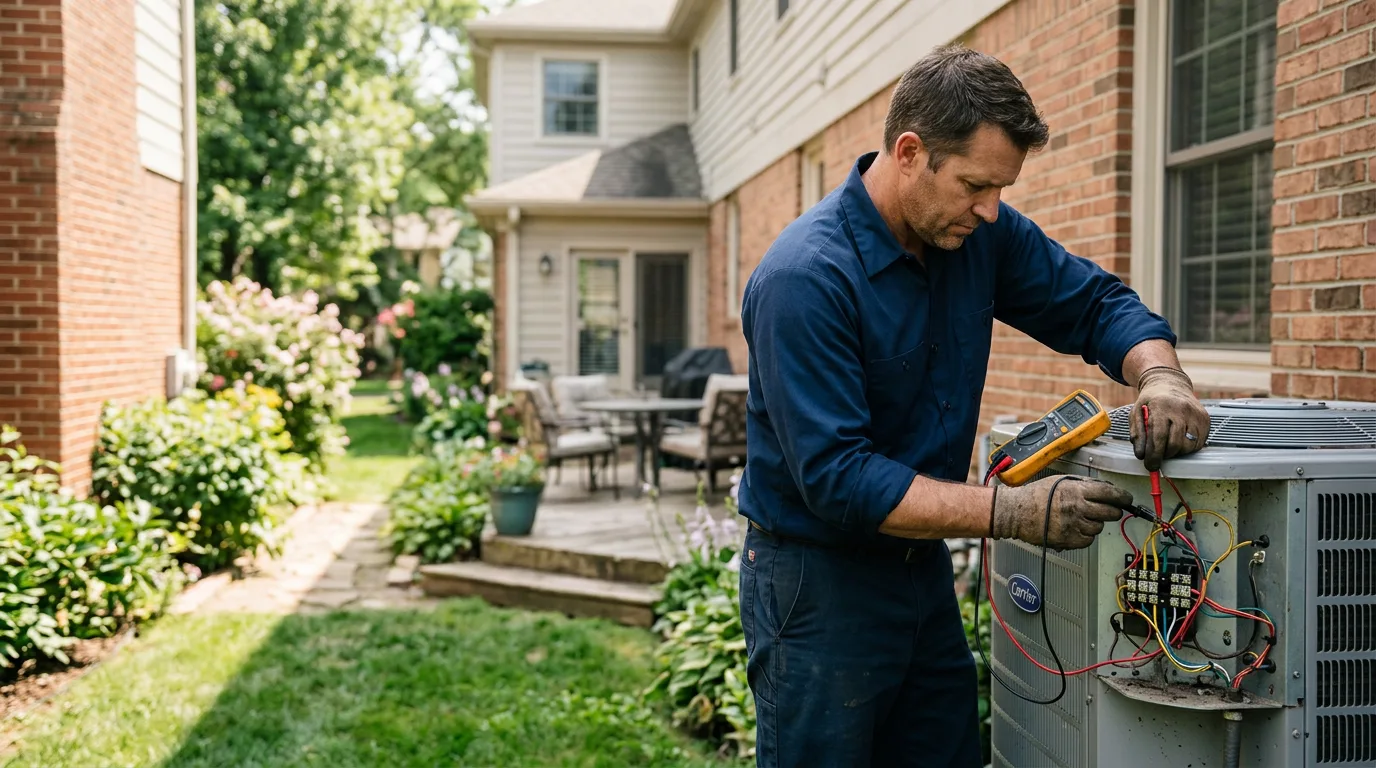 HVAC technician working near Imogene, IA